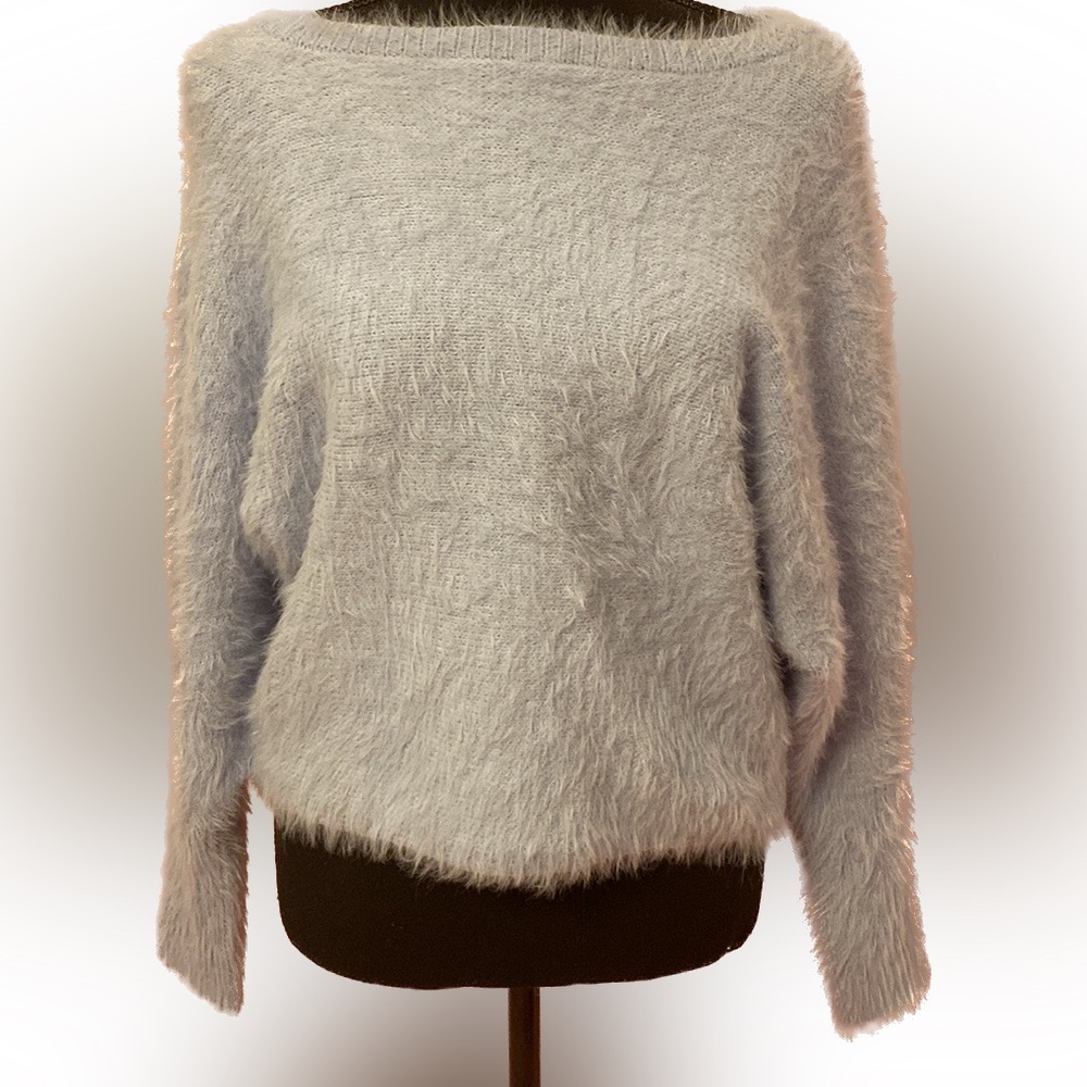 NWT Sky blue soft fur winter sweater - Small